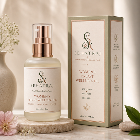 SehatRaj Women's Breast Wellness Oil | Premium Ayurvedic Herbal Formula | 50ml